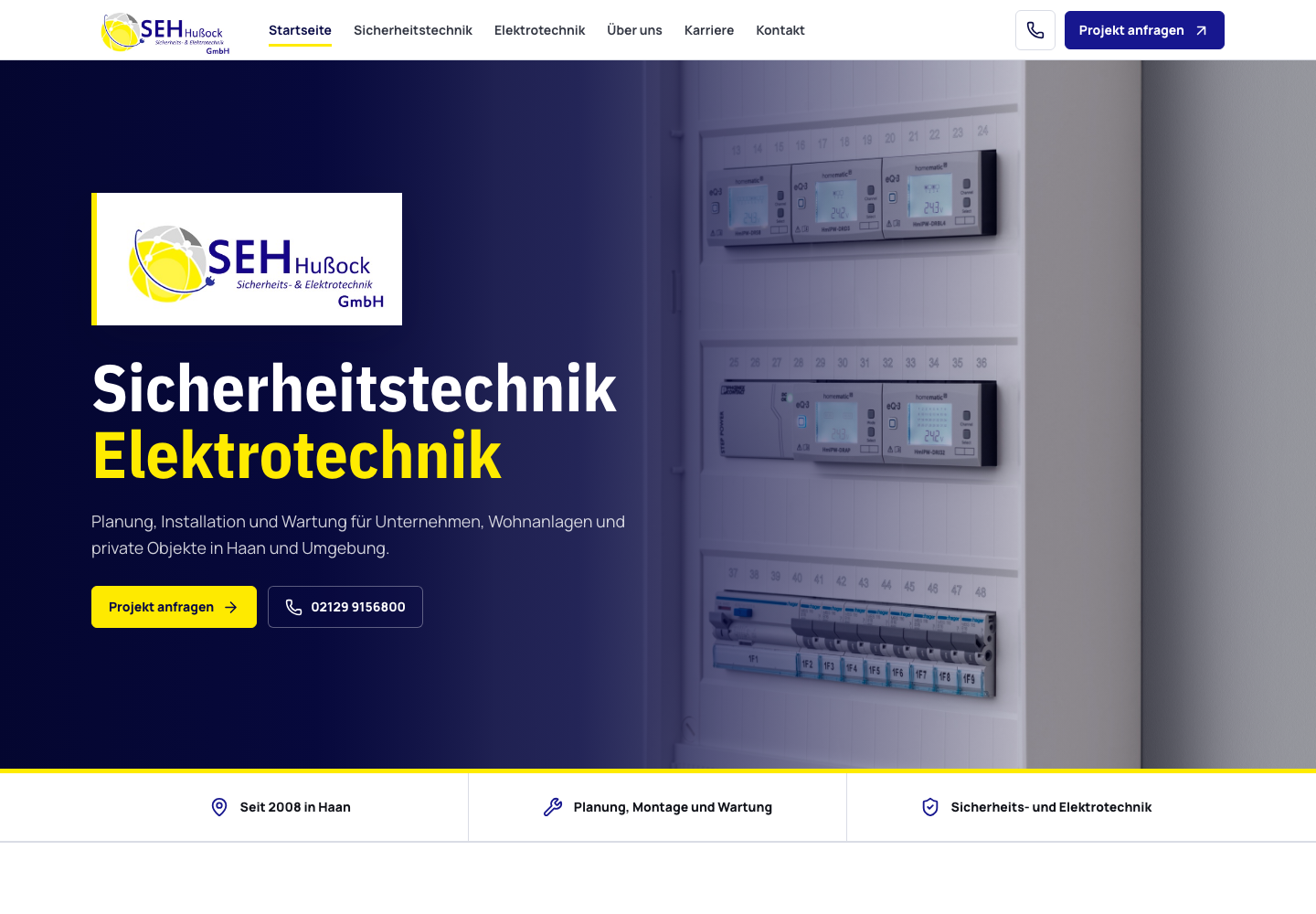 Screenshot von SEH GmbH